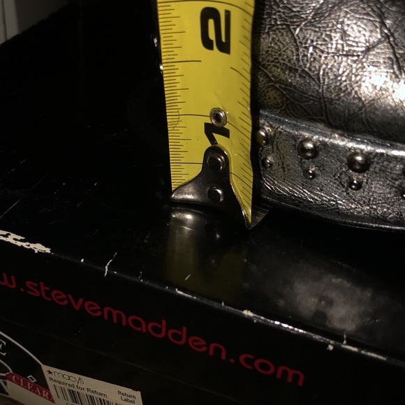 BCBGeneration size 10 metallic Silver slingback heels peep toe - Picture 5 of 12